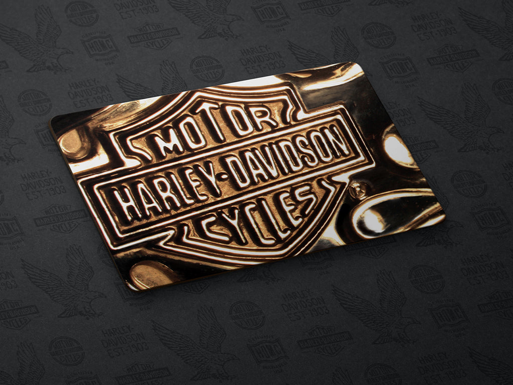 printable harley davidson gift cards