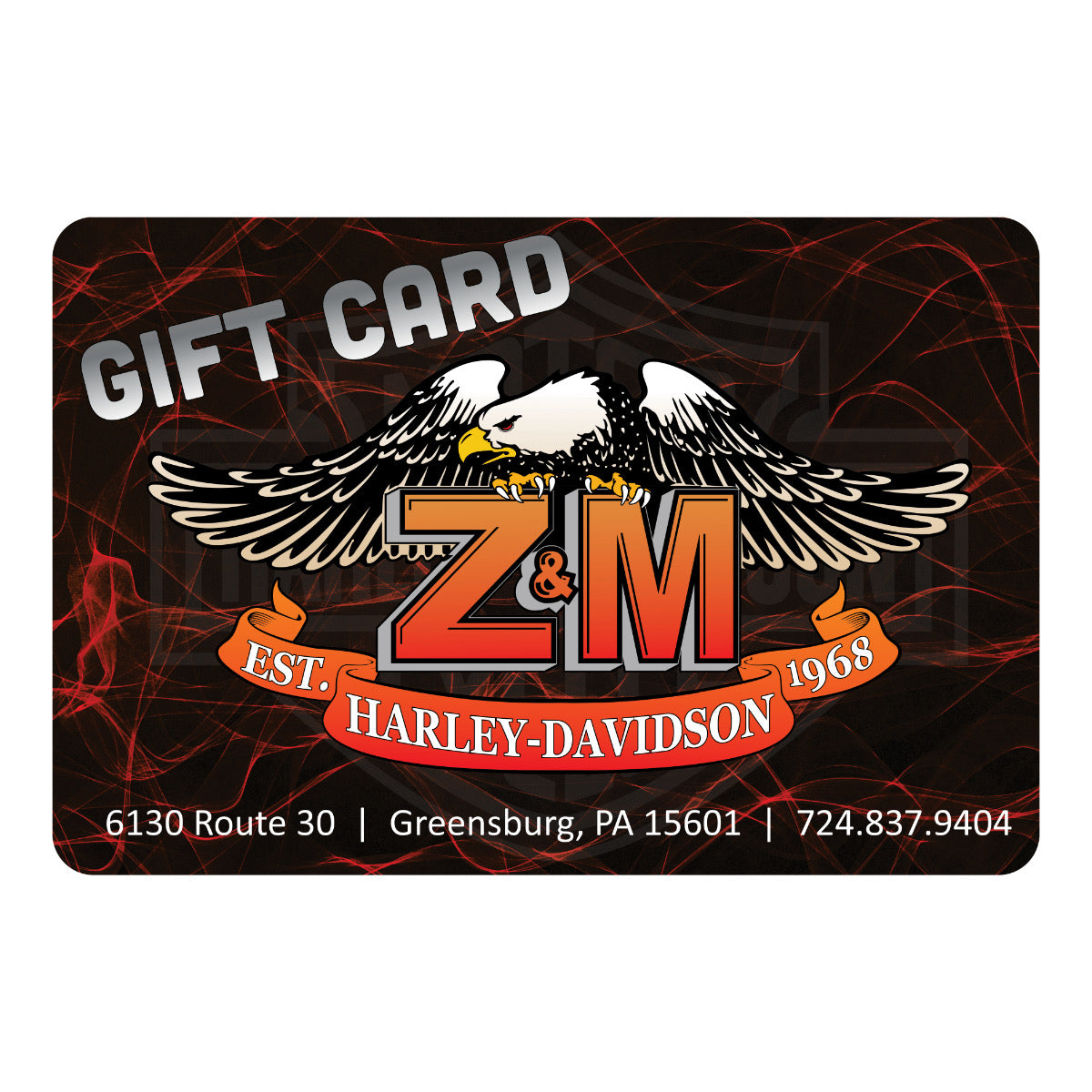 printable harley davidson gift cards