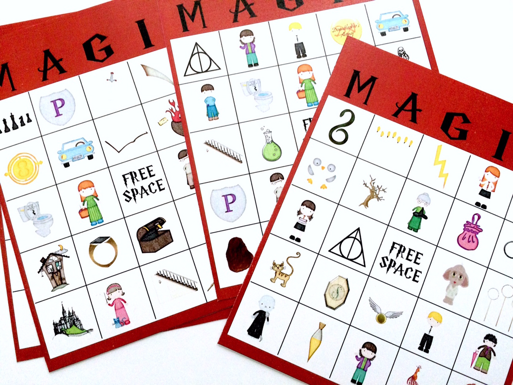 printable harry potter bingo cards