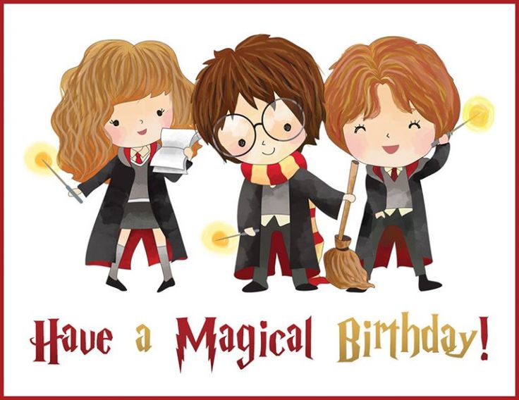 printable harry potter happy birthday cards