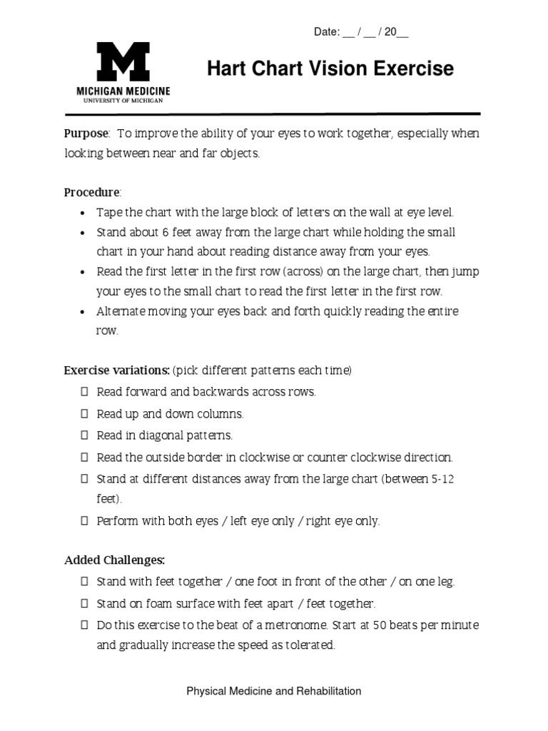 Hart Chart PDF Physical Therapy Clinical Medicine Worksheets