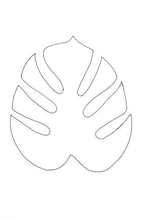 printable hawaiian leaves
