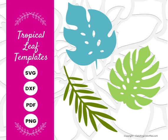 printable hawaiian leaves