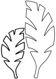 printable hawaiian leaves