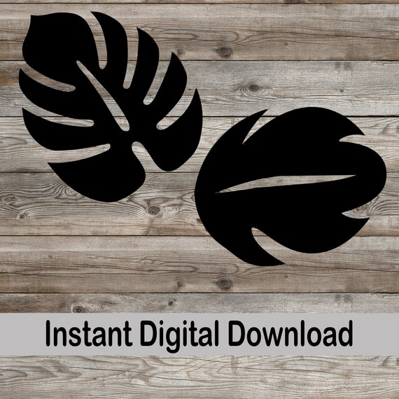 printable hawaiian leaves
