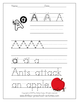 Alphabet free-worksheets | PDF