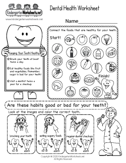 printable health worksheet