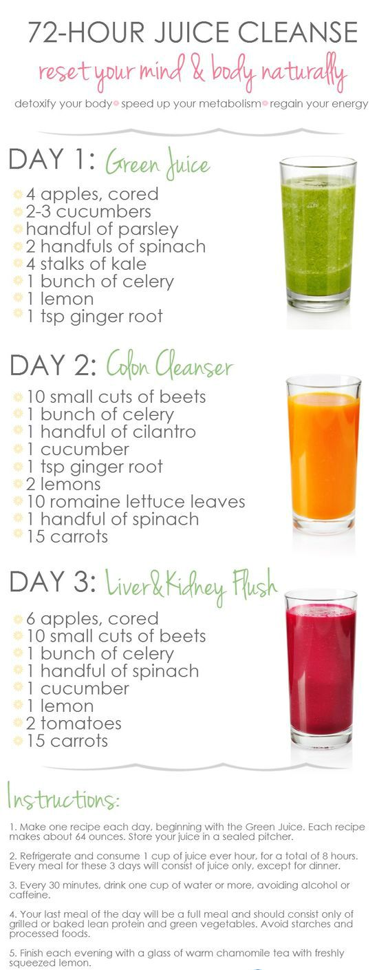 printable healthy juice recipes