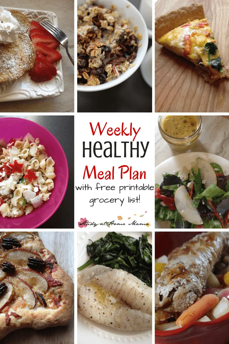 printable healthy meal planner