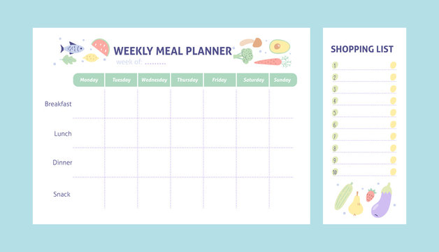printable healthy meal planner