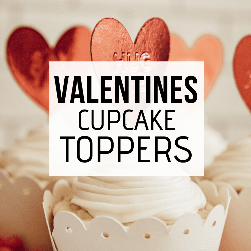 printable heart cupcake toppers