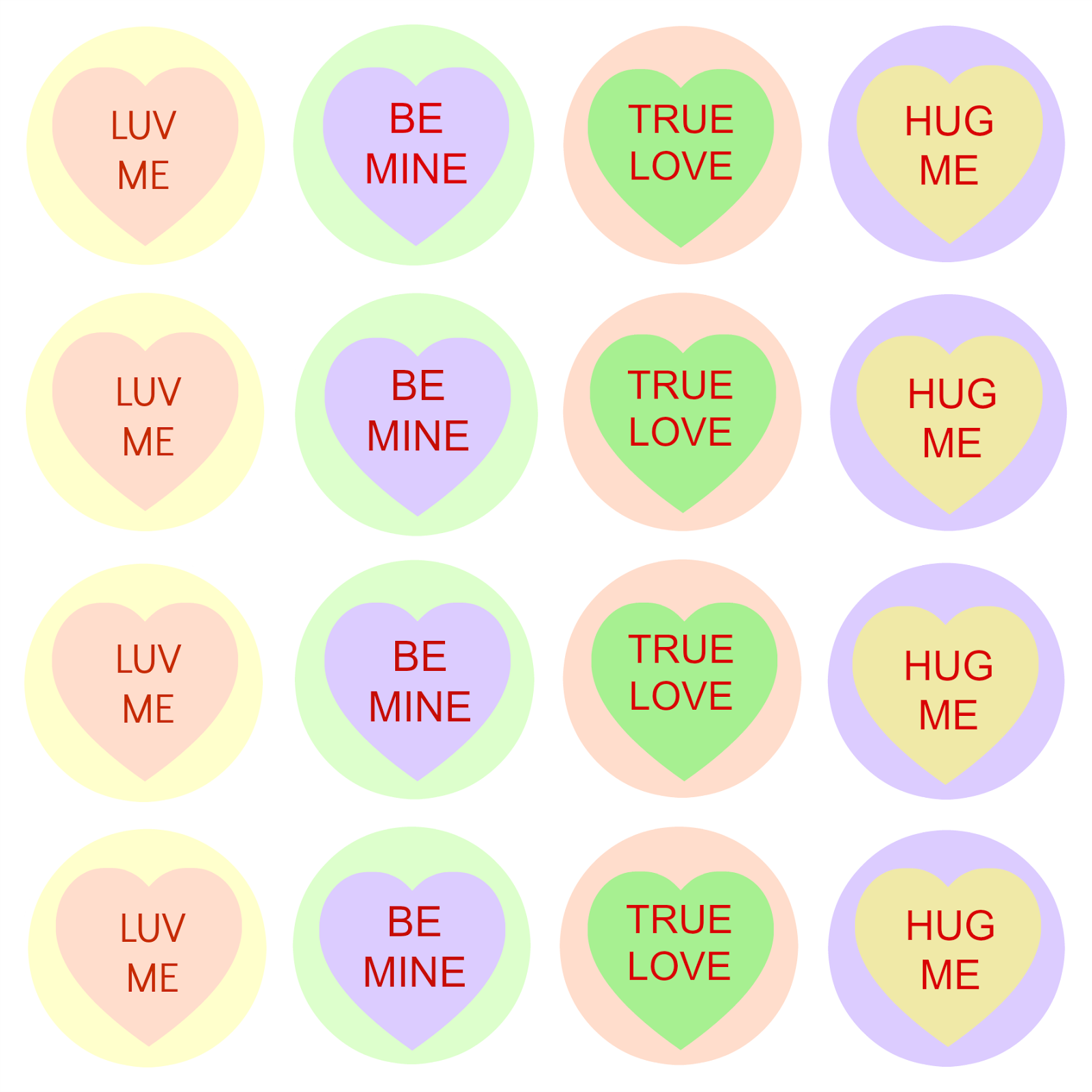 printable heart cupcake toppers