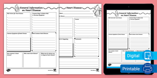 printable heart disease information