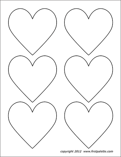 printable heart for valentines