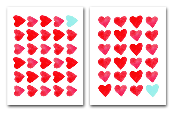 printable heart for valentines