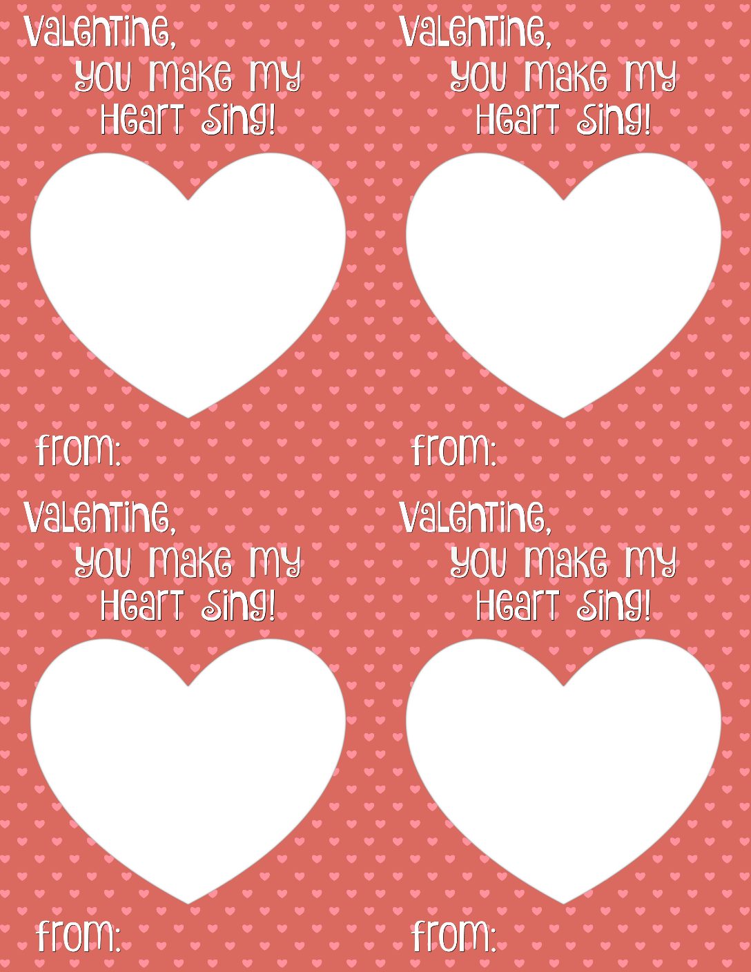 printable heart for valentines