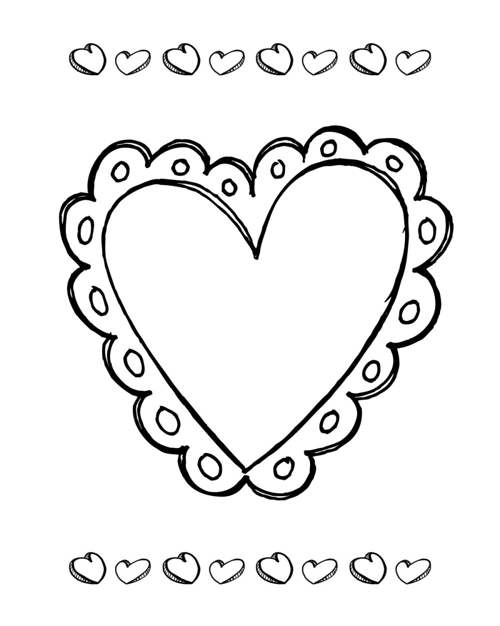 printable heart for valentines