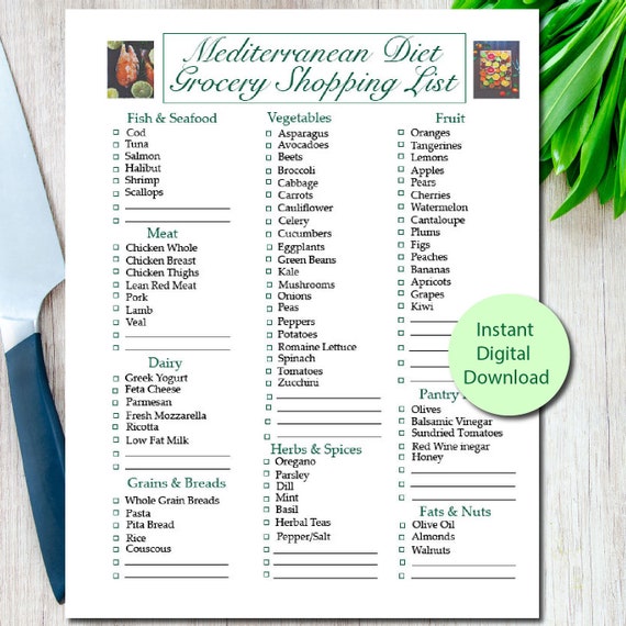 printable heart healthy food list