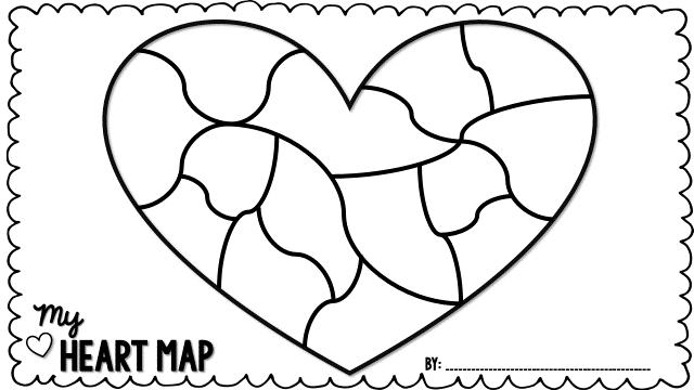 Free Printable Heart Map Template Pdf Free Printable Heart Map Template Pdf