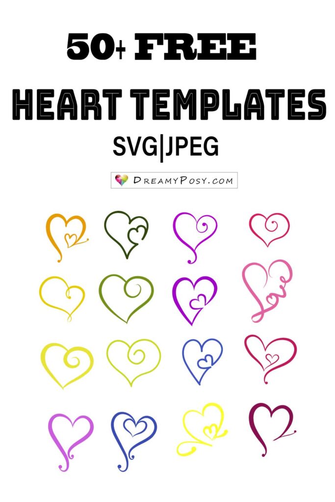 printable heart ornament