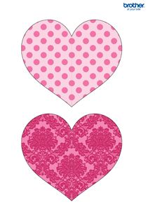 printable heart ornament