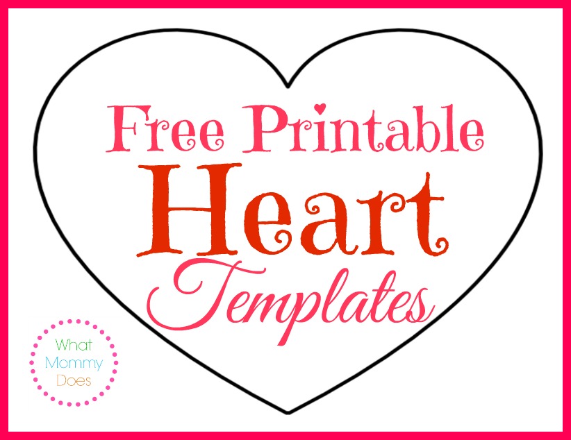 printable heart outline