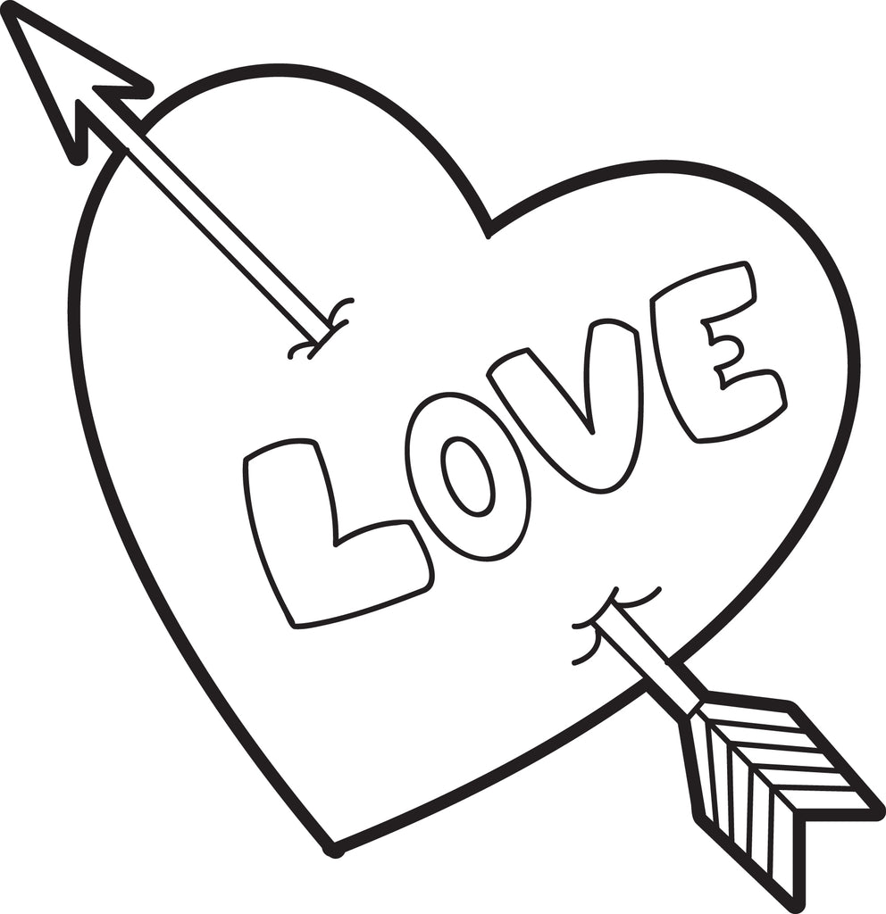 printable heart pages