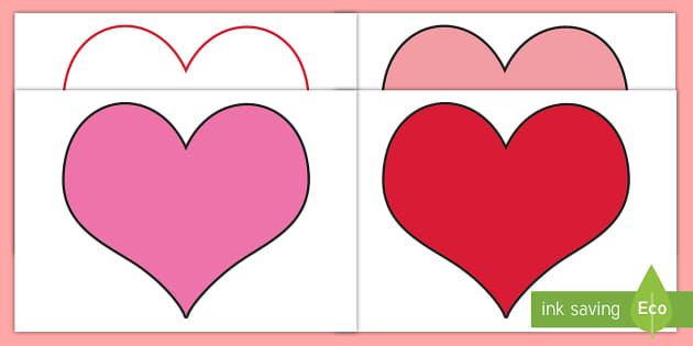 printable heart pics