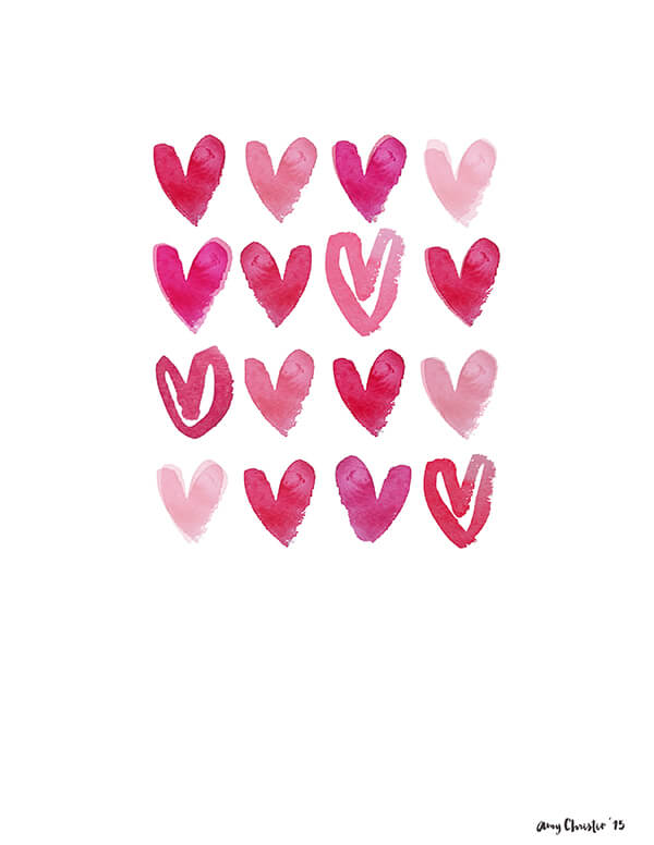 Watercolor Heart Printable • this heart of mine
