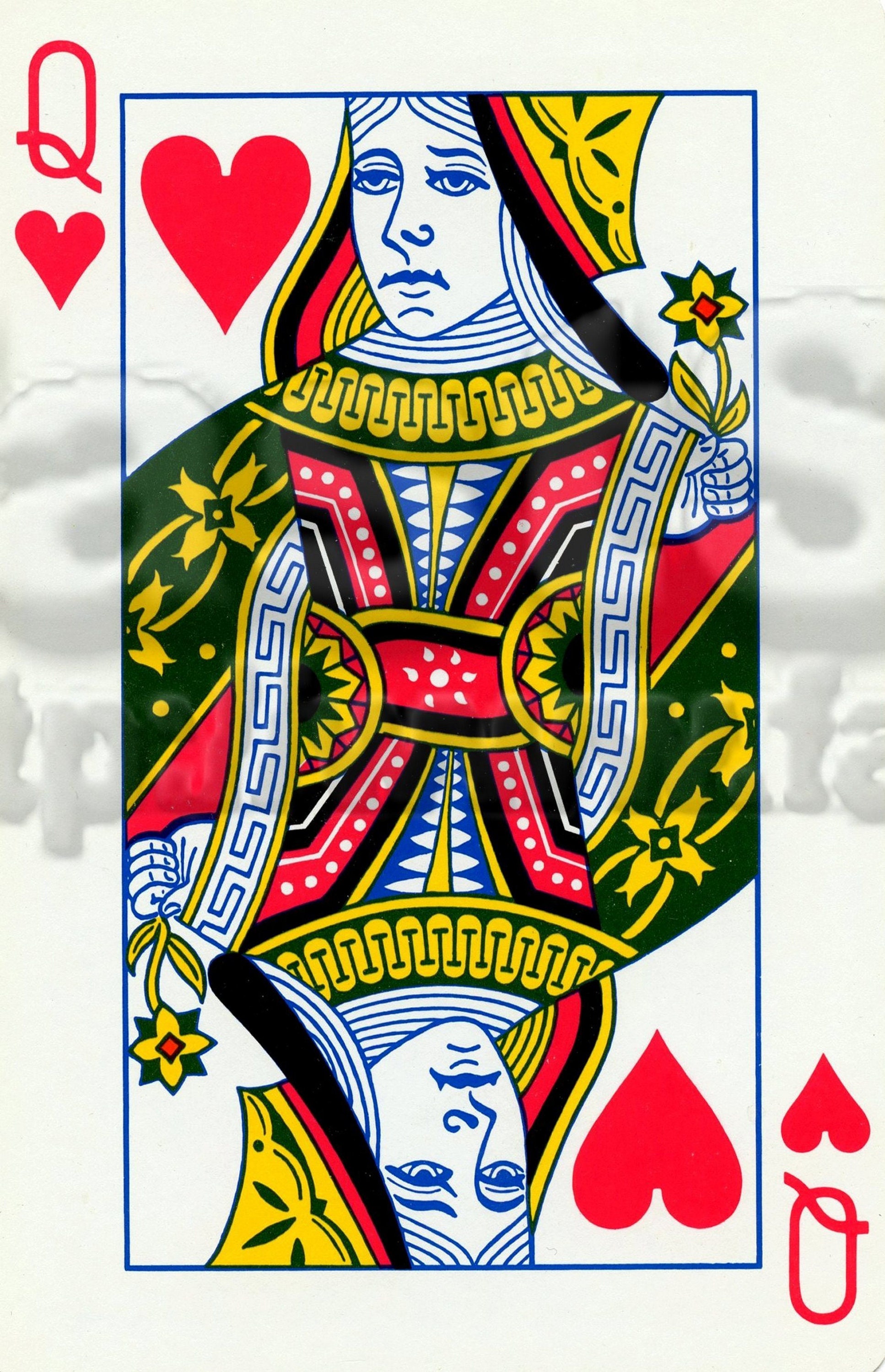 Queen of Hearts Playing Card Image Downloadable JPG PNG TIF Pdf  