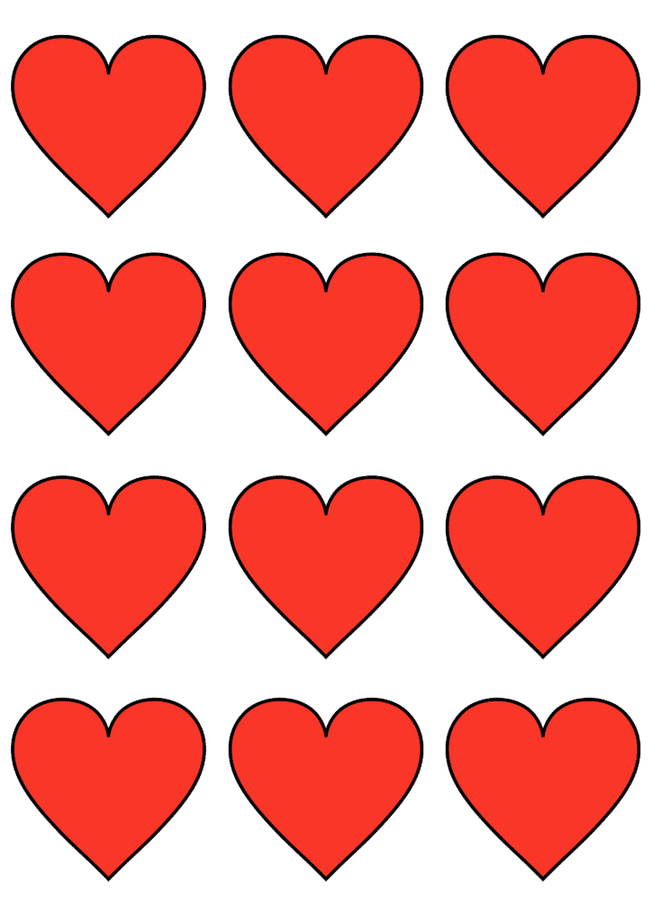 12 Free Printable Heart Templates Cut Outs - Freebie Finding Mom