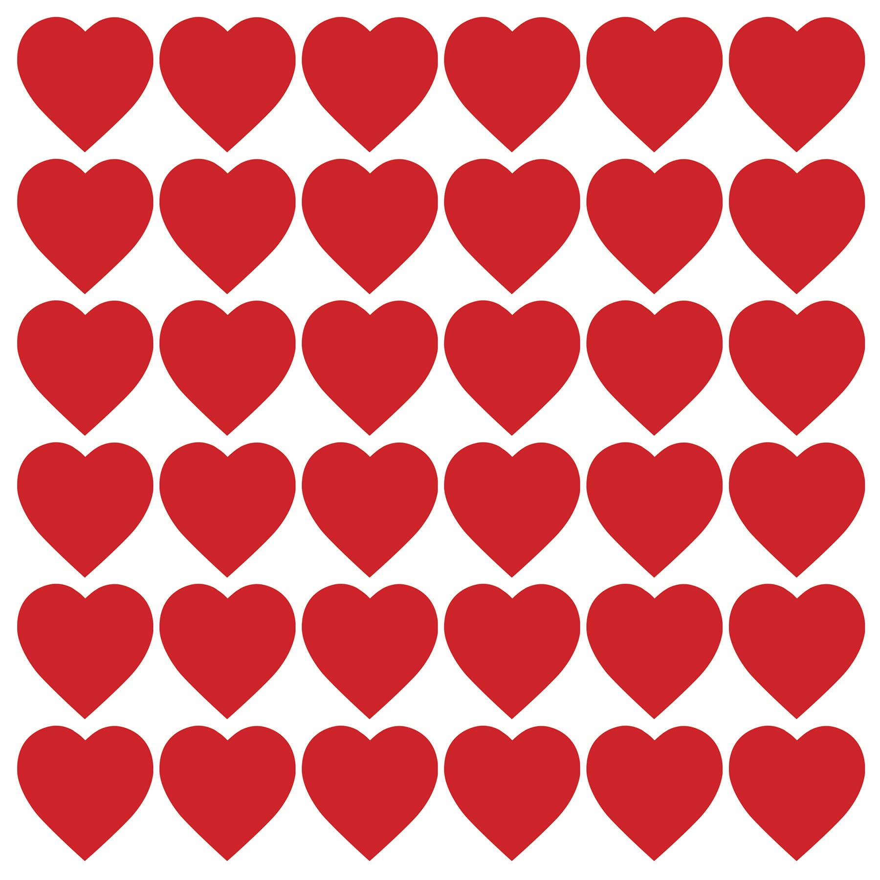 printable heart red