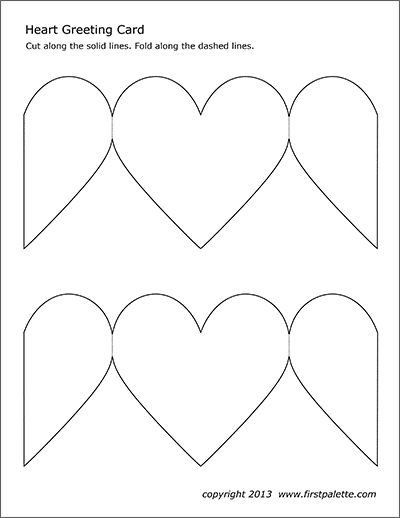 Heart Greeting Card | Free Printable Templates &  Coloring Pages