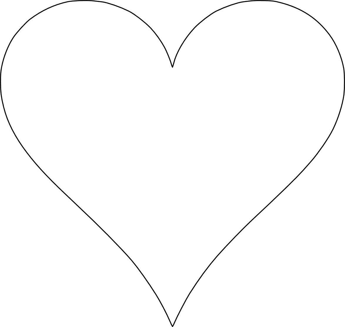 6 Free Printable Heart Templates