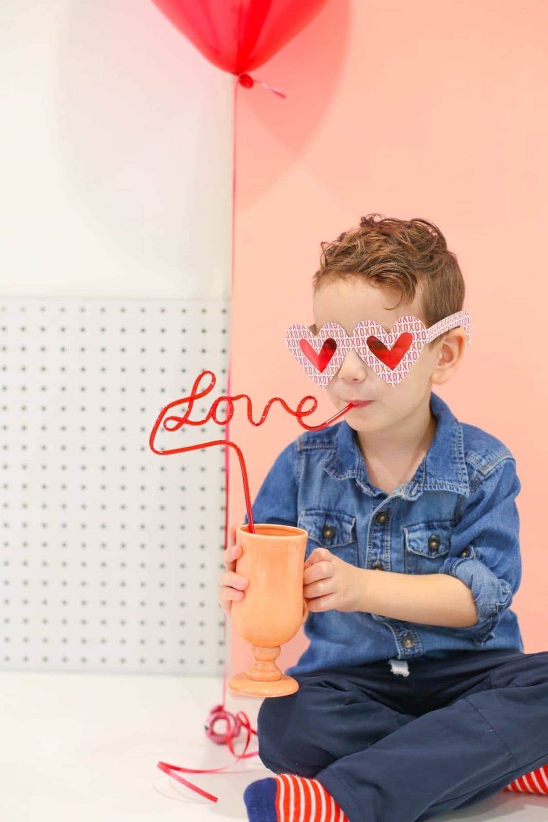 printable heart shaped glasses