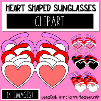printable heart shaped glasses