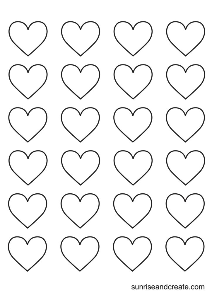 printable heart stencils free