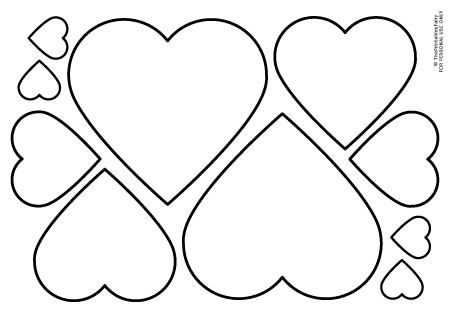 printable heart stencils free