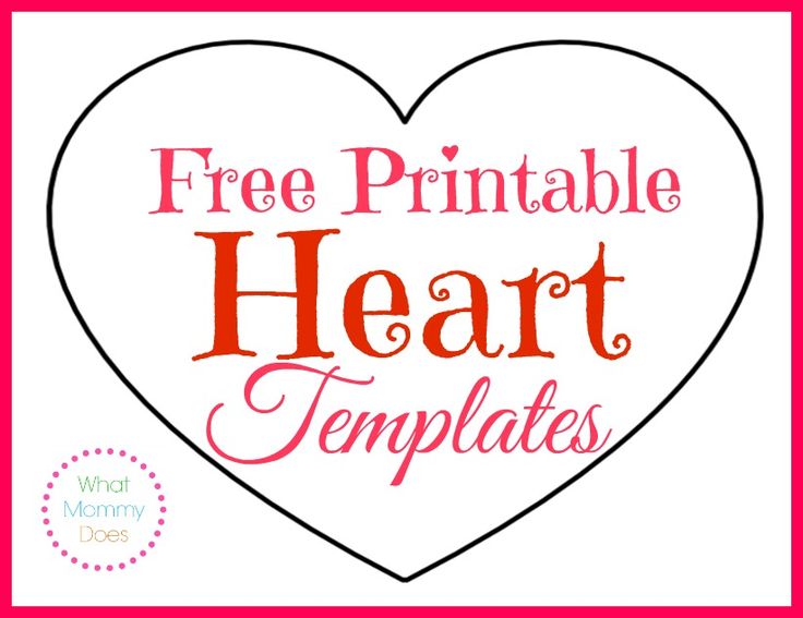 printable heart stencils free