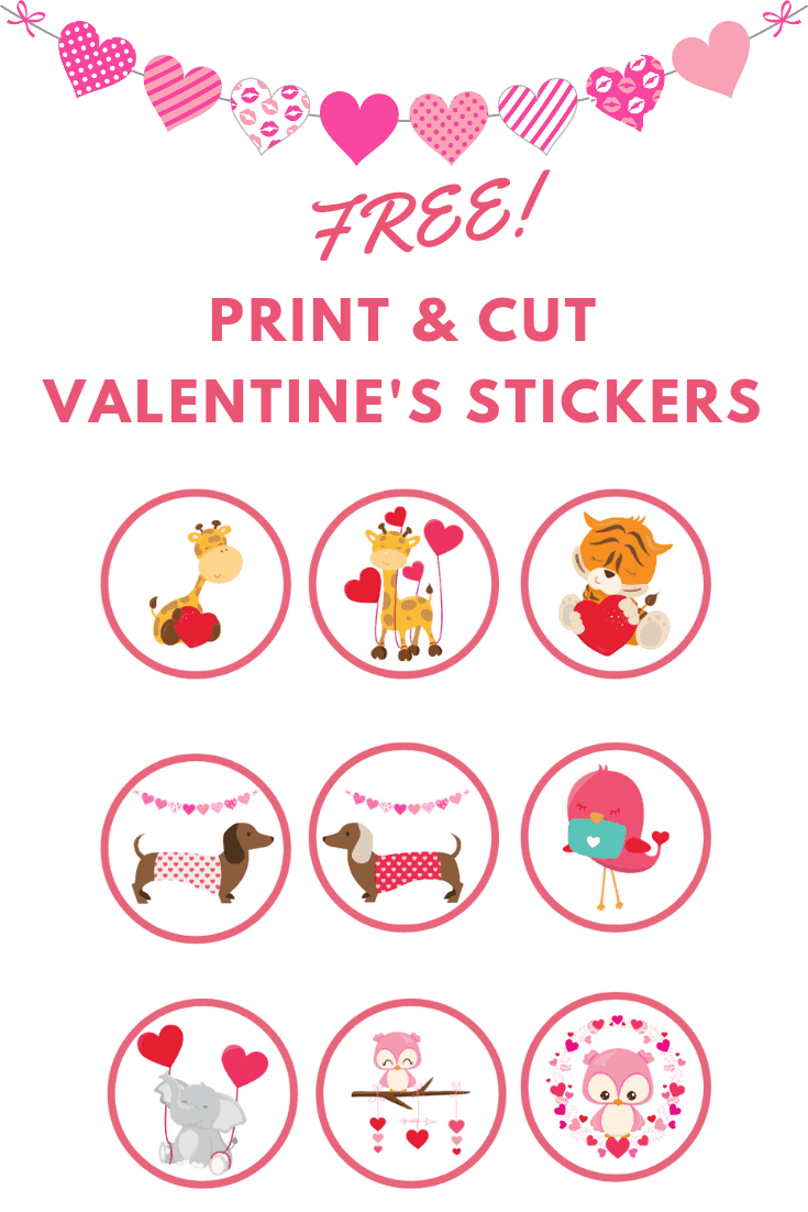 printable heart stickers free