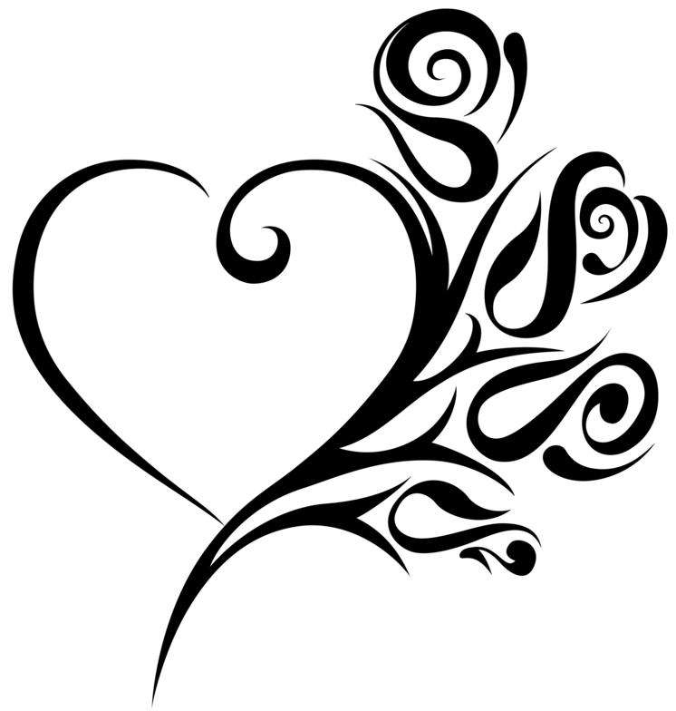 printable heart tattoo designs