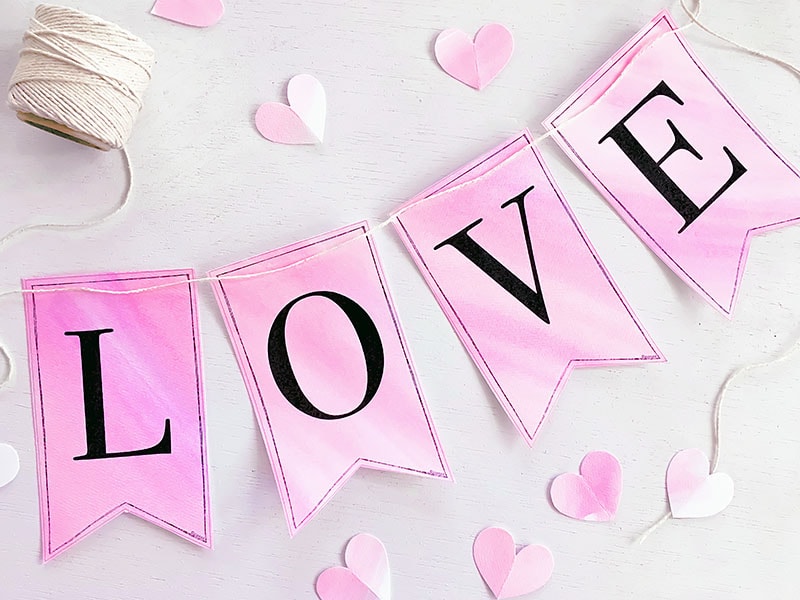 DIY Valentine Love Banner 100 Directions Worksheets Library DIY Valentine Love Banner 100 Directions Worksheets Library