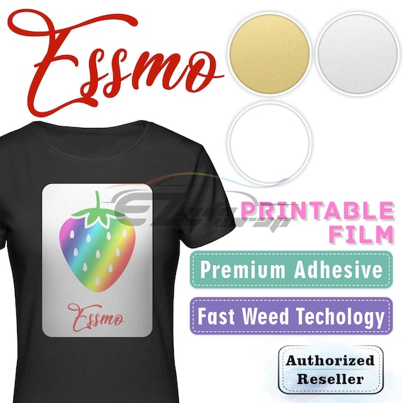 ESSMO™ Printable Heat Transfer Vinyl HTV Sheet Roll T-shirt 24 ...