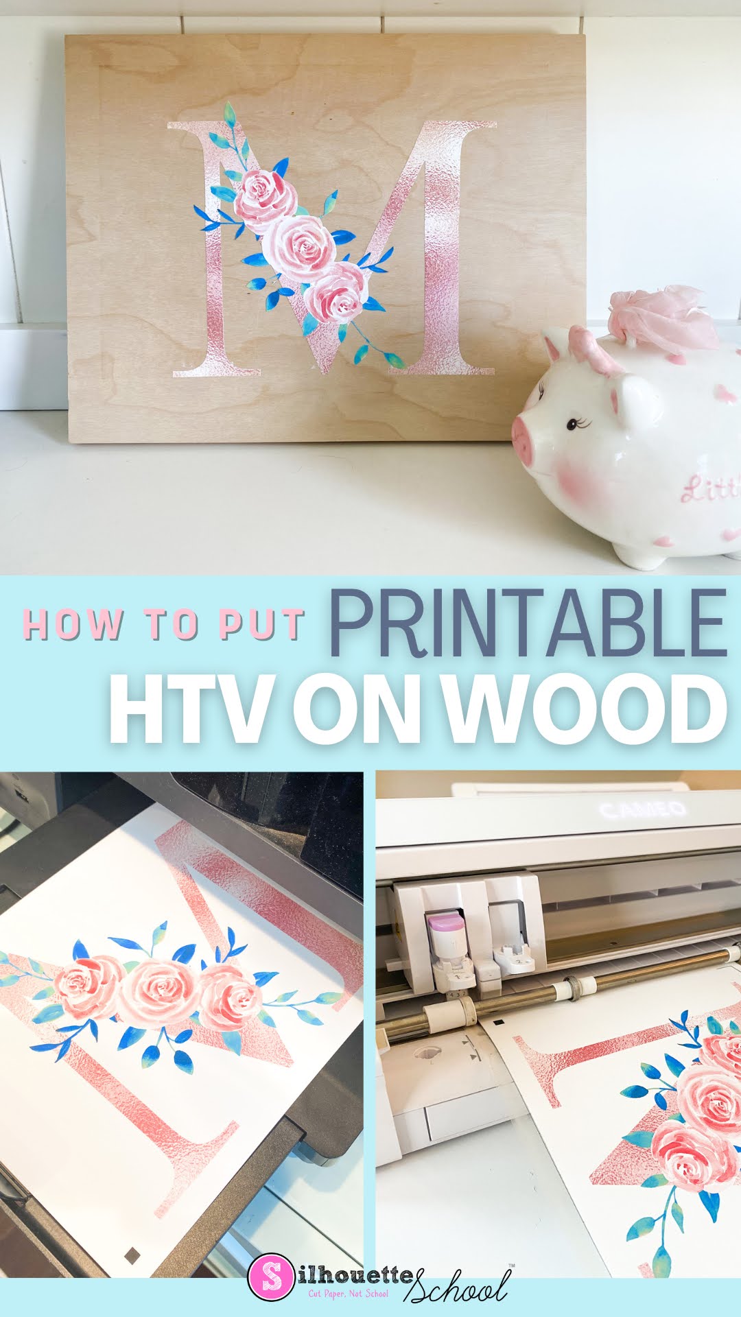 printable heat transfer vinyl on wood
