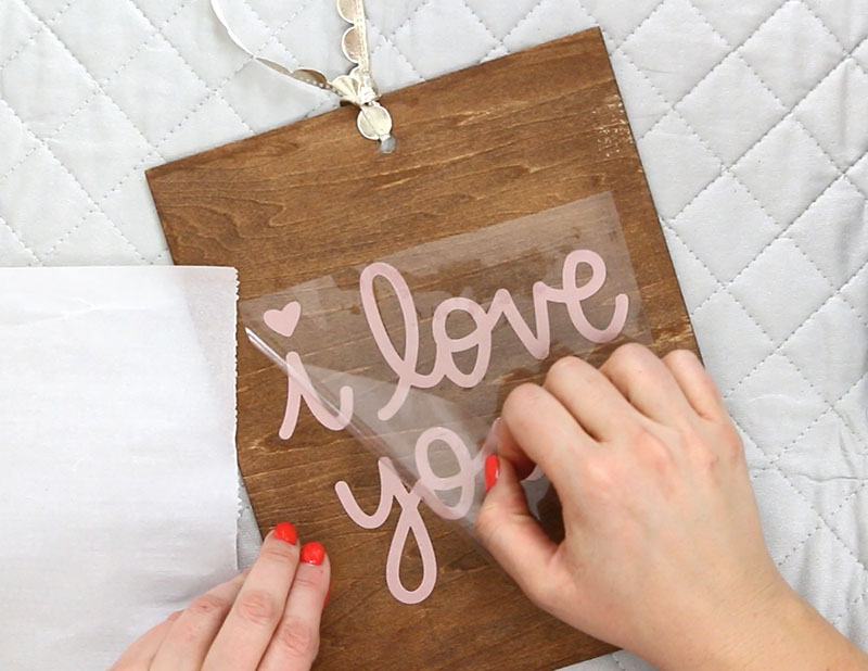 Printable Heat Transfer Vinyl on Wood Project - YouTube