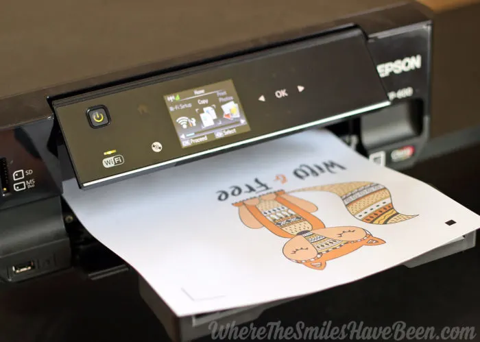 PRINTABLE HEAT TRANSFER VINYL WITH CRICUT USING STARCRAFT INKJET TRANSFERS