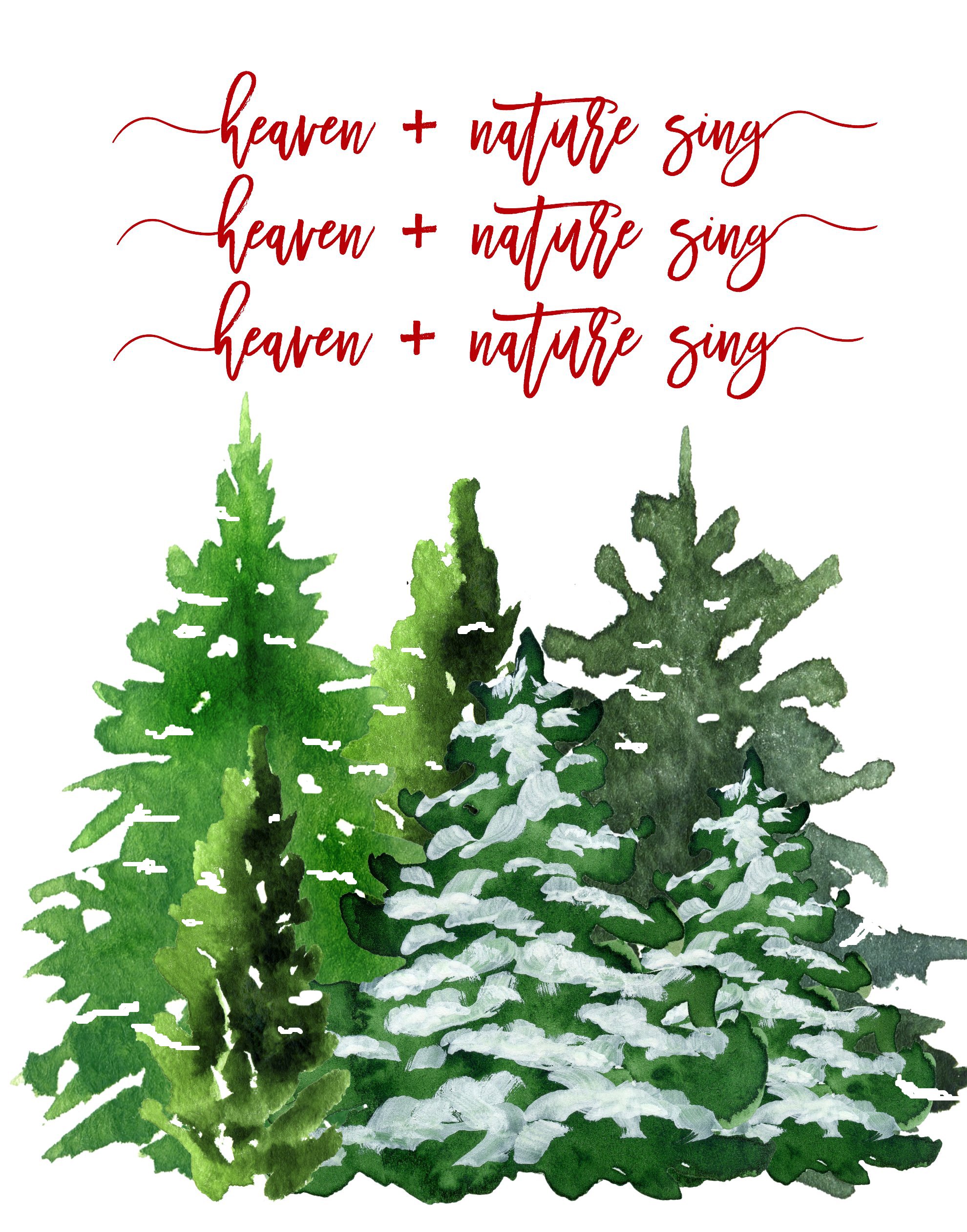 printable heaven christmas