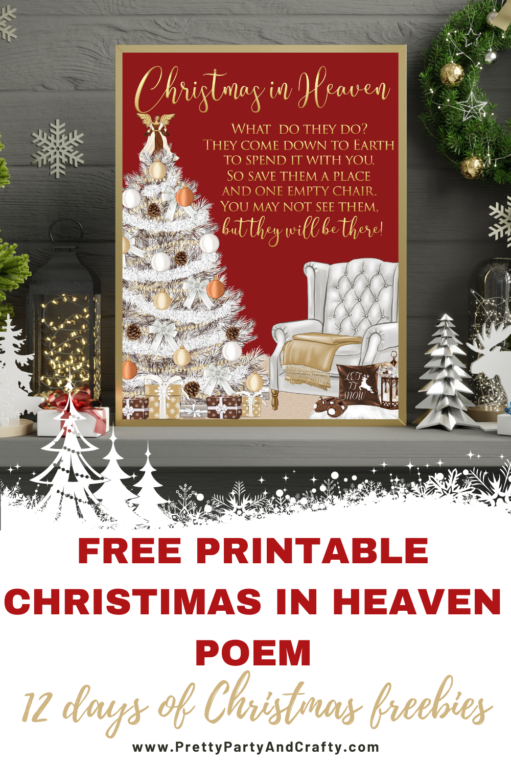 Christmas in Heaven Poem - Pretty Party &  Crafty