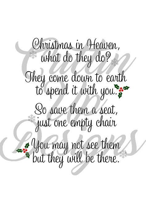 Christmas in Heaven Printable Christmas Print Christmas Printable ...