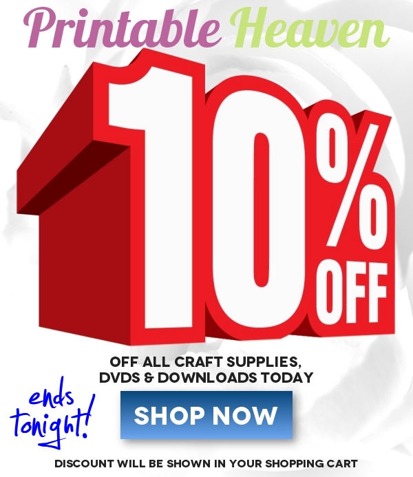 Printable Heaven: Ends tonight - 10% off everything | Craft pound ...